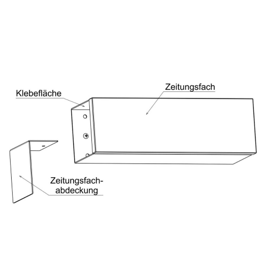 Metzler Zeitungsfach Masiva Echtholz Eiche ohne Gravur