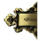 Edel Design Antikes Türschild aus Messing - Individuell graviertes Elegante Haustürdekoration und Geschenkidee - Personalisiertes Türschild mit Namen und antikem Finish