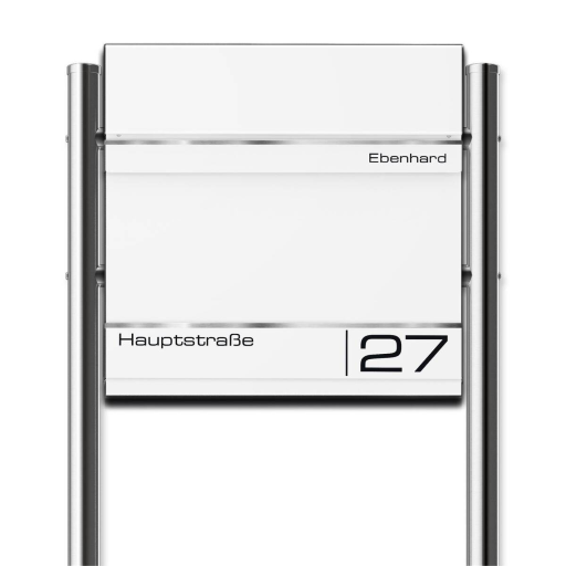 Metzler Briefkasten Hermann Standbriefkasten verschiedene Farben mit Gravur