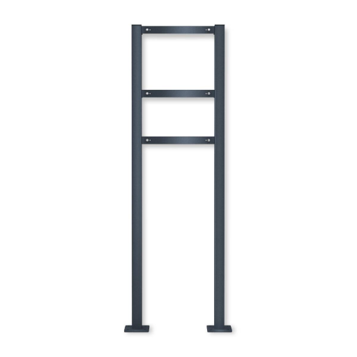 Metzler Briefkasten Modell 01 Standbriefkasten Anthrazit mit Gravur optional mit Zeitungsfach