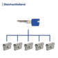 Winkhaus keyTec RPE Profil-Vorhängeschloss