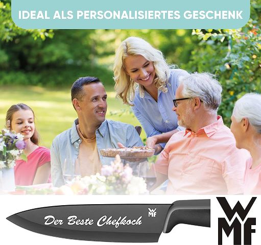 Premium WMF Touch Messerset 2-teilig, Küchenmesser mit Schutzhülle, Personalisierte Geschenke