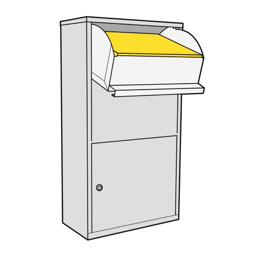 Metzler Paketbox Avalon 3 mit Ständer Anthrazit ohne Gravur