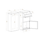 Metzler Paketbox Avalon 3 mit Ständer Anthrazit ohne Gravur