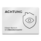 Metzler Briefkastenschild verschiedene Farben "ACHTUNG Dieser Bereich ist videoüberwacht!"