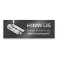Metzler Briefkastenschild verschiedene Farben "HINWEIS Dieser Bereich ist videoüberwacht!"