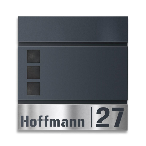 Metzler Briefkasten Svena verschiedene Farben mit Gravur