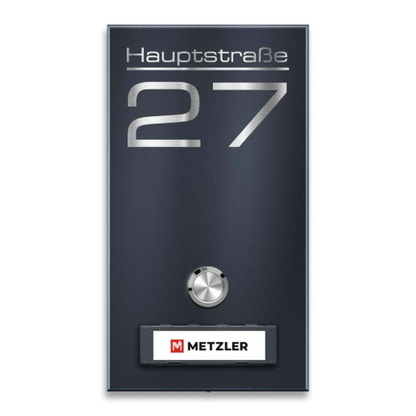 Metzler Funkklingel Tara verschiedene Farben mit austauschbarem Namensschild und Gravur