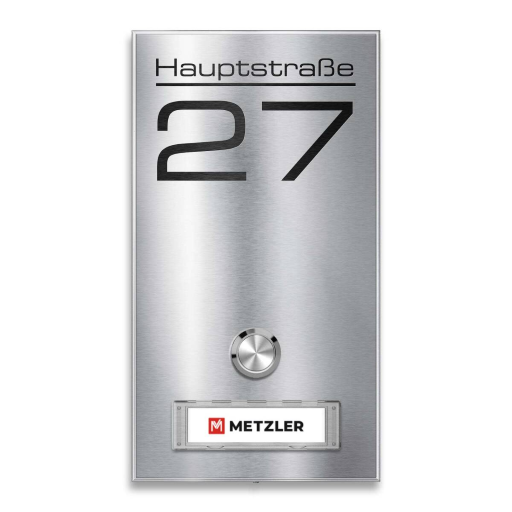 Metzler Funkklingel Tara verschiedene Farben mit austauschbarem Namensschild und Gravur