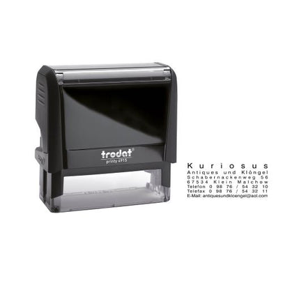 Trodat Printy 4915 mit individuellem Text/Logo 7-zeilig