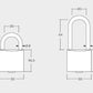 Winkhaus keyTec RPE Profil-Vorhängeschloss
